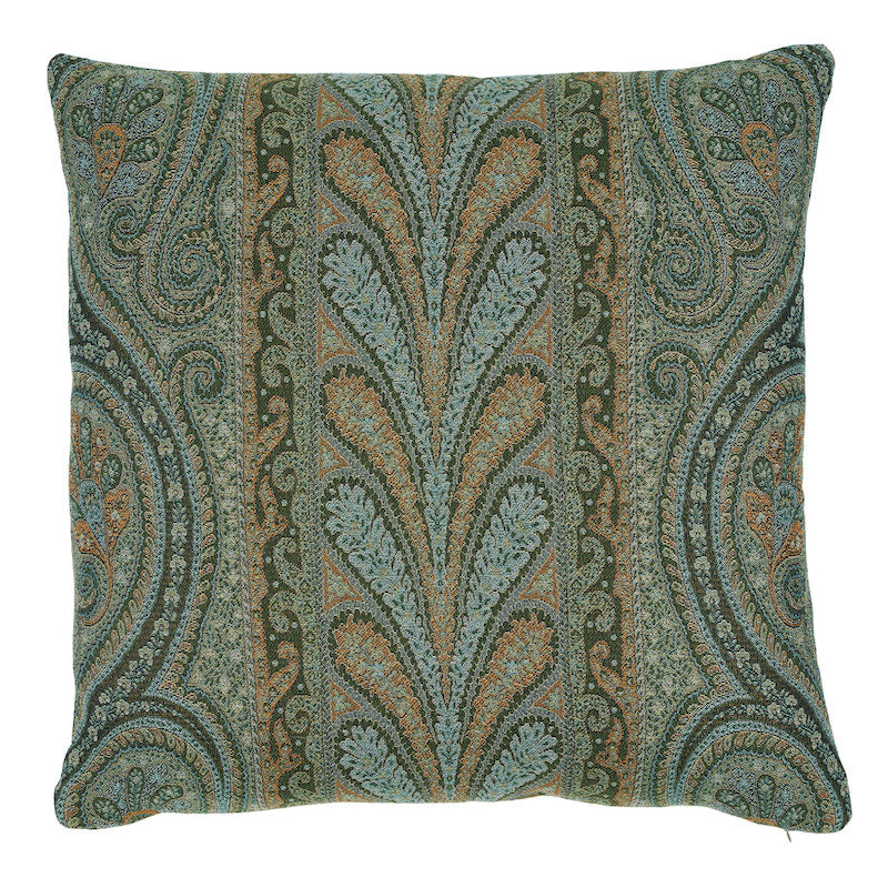 Chatelaine Paisley Pillow | Jade