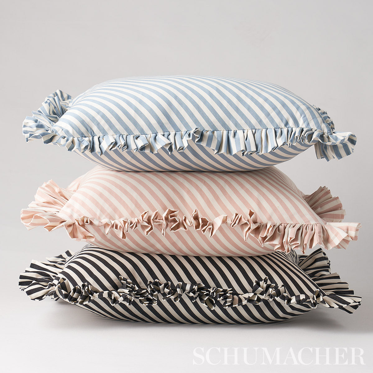 Brigitte Stripe Pillow | Sky