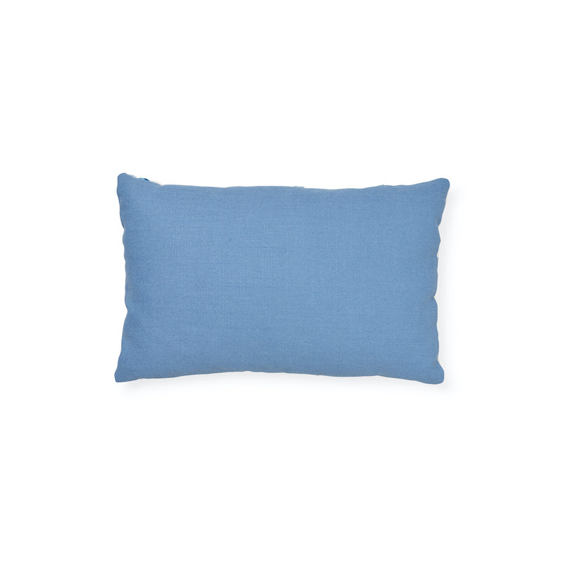 Marguerite Embroidery Pillow A | Sky