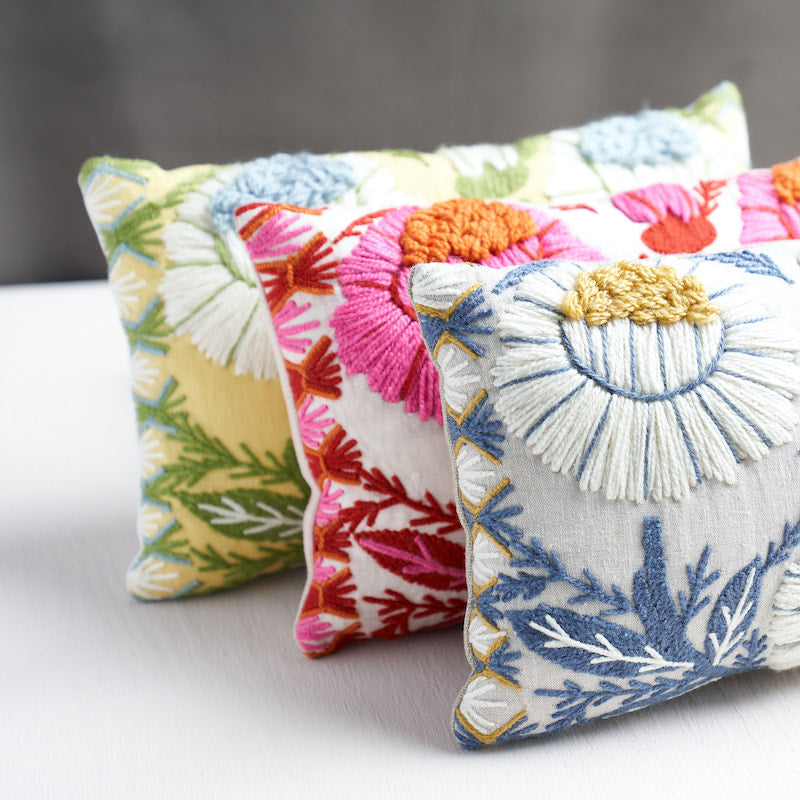 Marguerite Embroidery Pillow B | Blossom