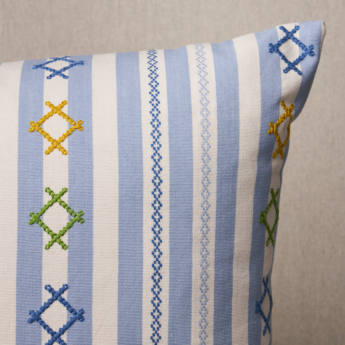 Rhodes Stripe Pillow | Sky