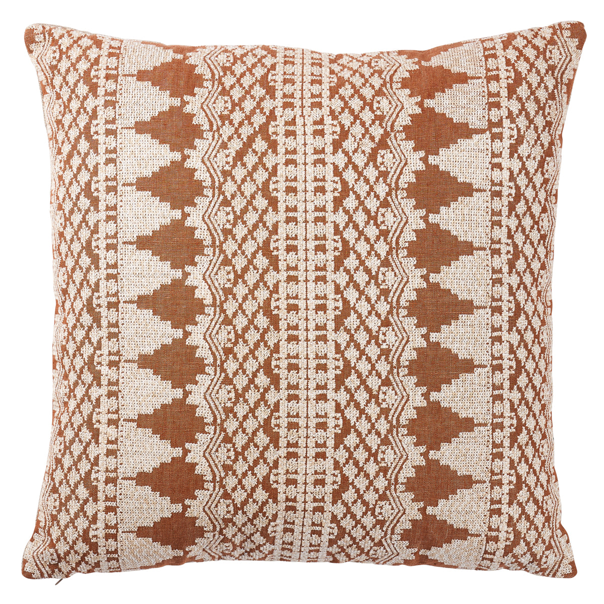 Wentworth Embroidery Pillow | Rust