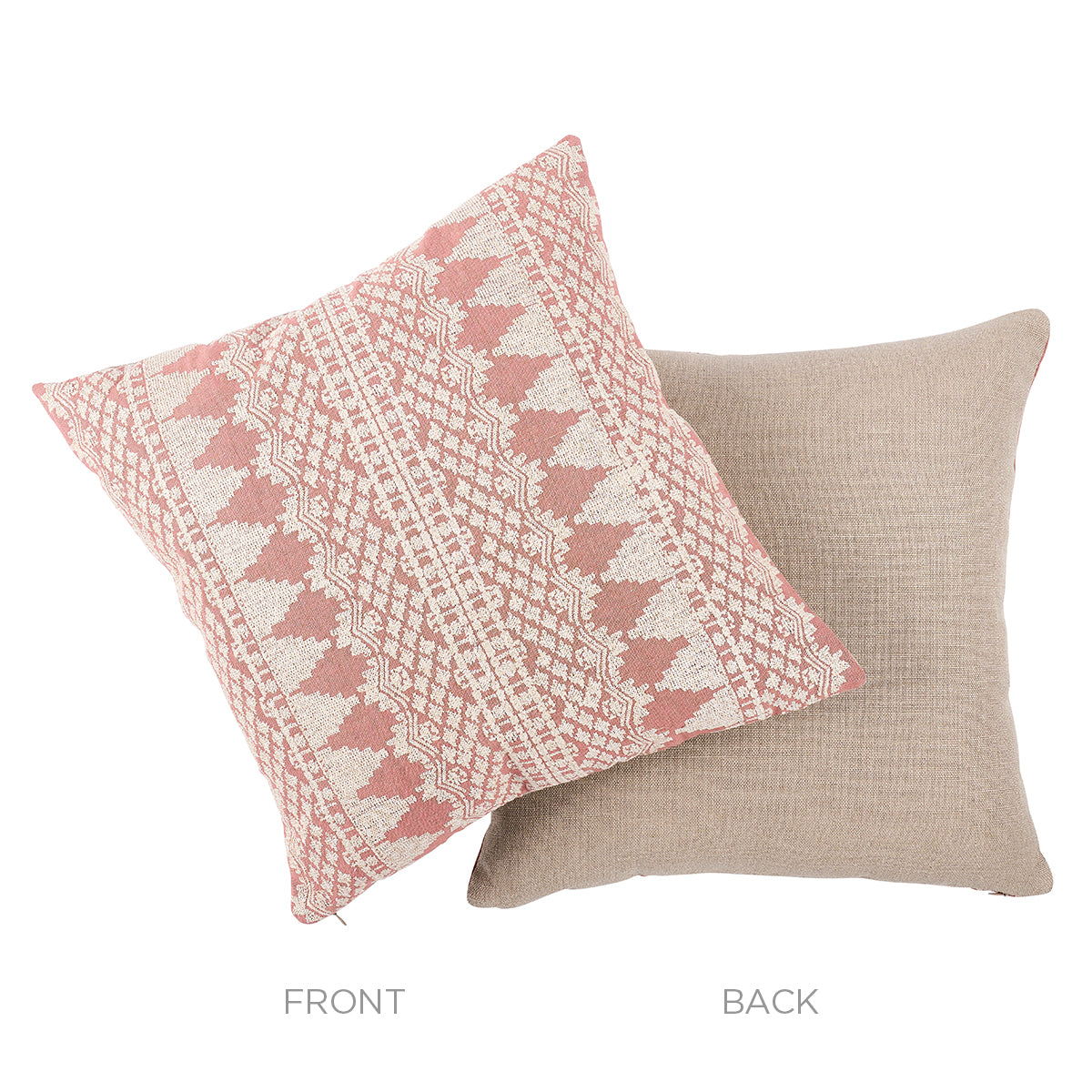 Wentworth Embroidery Pillow | Rose