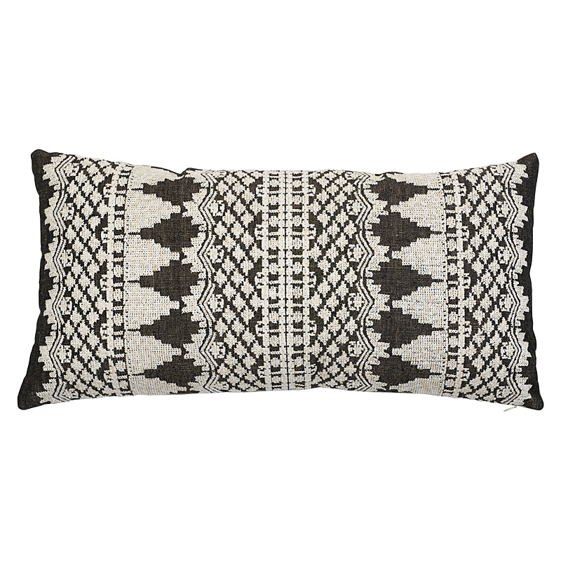 Wentworth Embroidery Pillow | Carbon