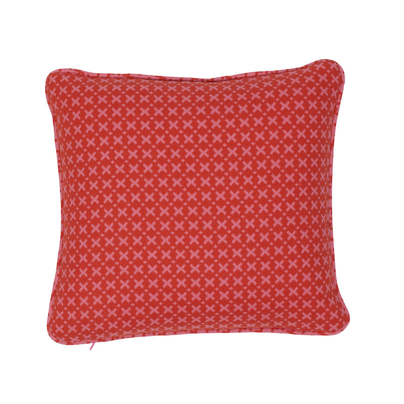 Elias Pillow | Pink & Red