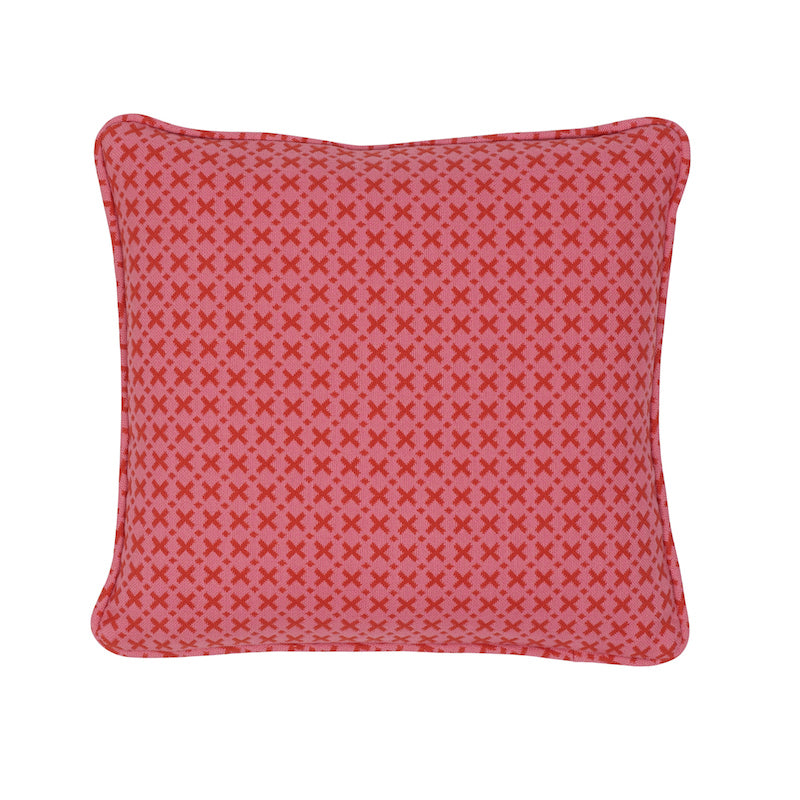 Elias Pillow | Pink & Red