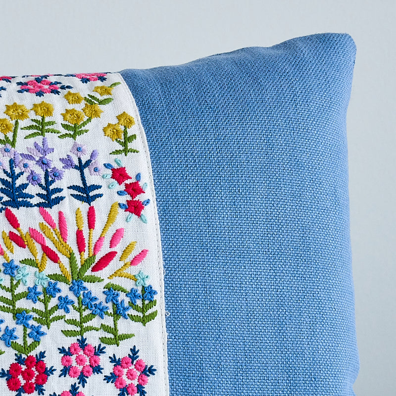 Lula Embroidered Pillow | Ivory