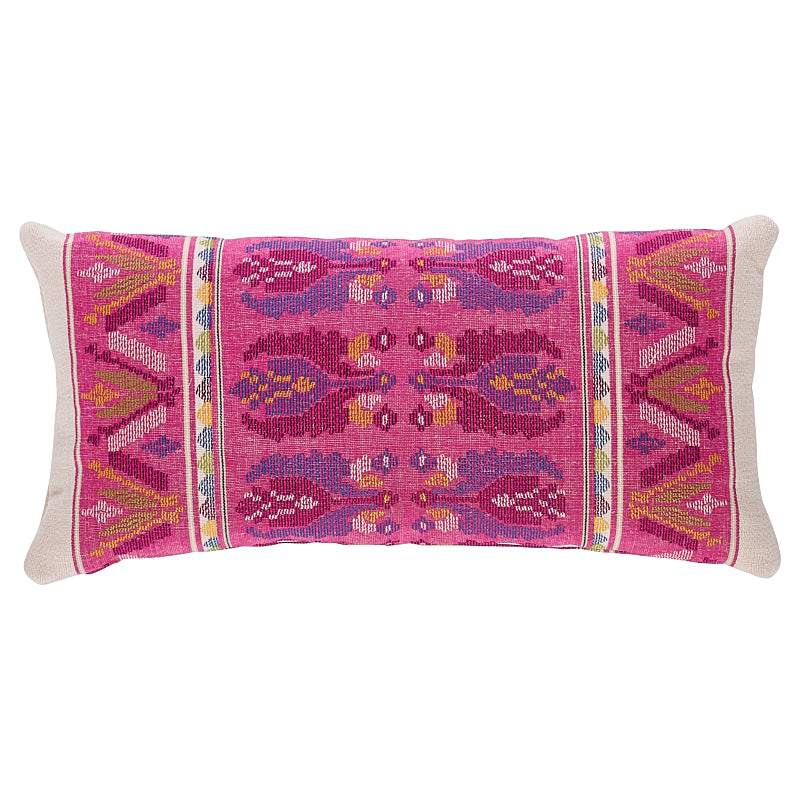 Sandor Stripe Embroidery Pillow | Magenta