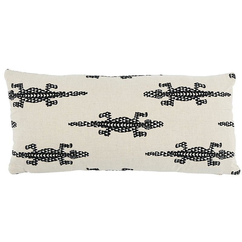 Baracoa Embroidery Pillow | Black