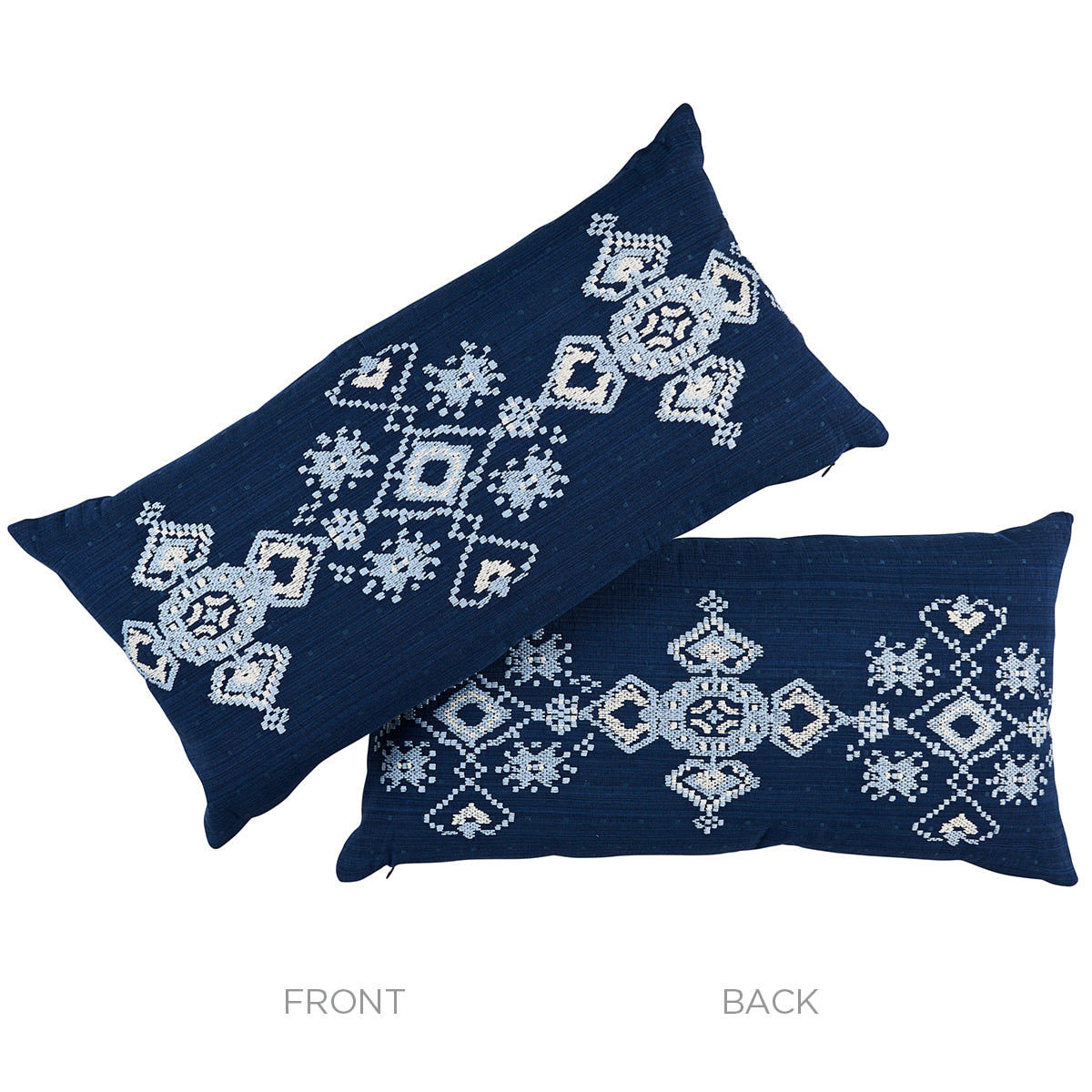 Nadira Embroidery Pillow | Indigo