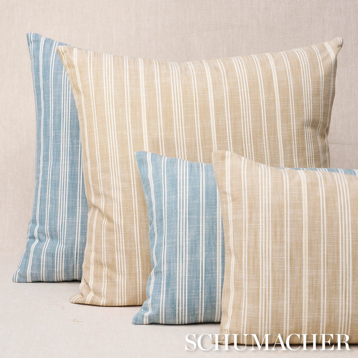 Lucy Stripe Pillow | Indigo