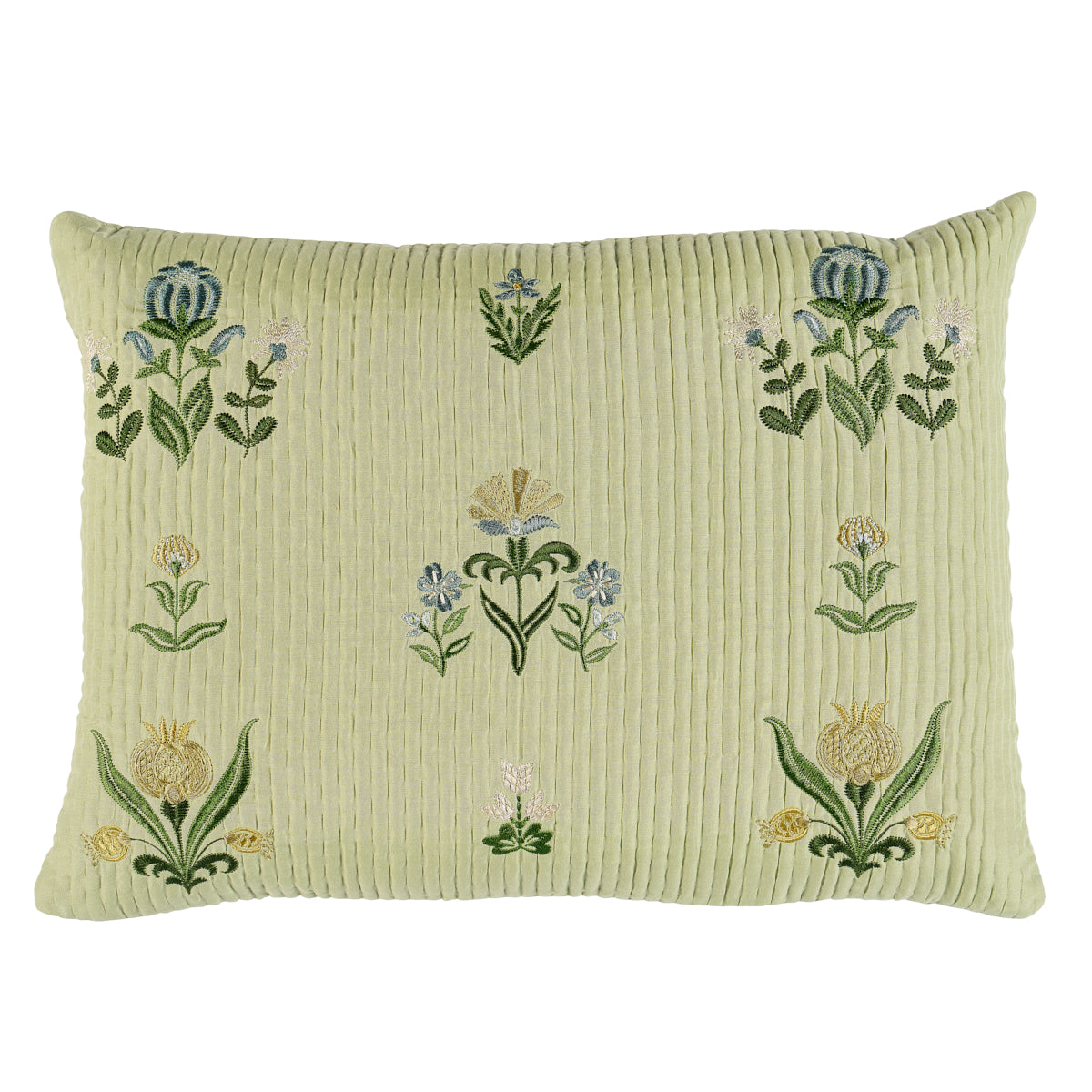 Elmslie Embroidery Pillow | Leaf